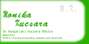 monika kucsara business card